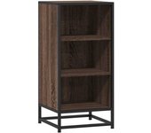 Aparador | aparador de comedor | armario de cocina madera ingeniería y metal marrón roble 35,5x35x76 cm cfw167981