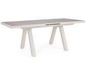 Mesa extensible de madera para comedor catanzaro 163-203 x h 77 cm pelican