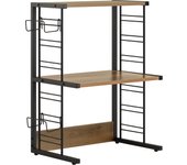 Soporte microondas, estante microondas ajustable de 2 niveles, estante para horno de sobre encimera de cocina máxima 40 kg kcr08-pf sobuy es