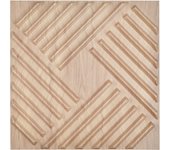 Vevor paneles de pared 3d, 12 azulejos de sal pvc 50 x 50 cm, cobertura 3,2 m², para techo, habitación, salón y sala de juegos, madera clara