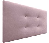 Dhome cabecero de tela aqualine pro con 2 hileras de botones cabezal tapizado cama lujo (rosa, 105cm)