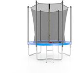 Cama elástica ø185 cm- 6ft- red interior, colchoneta de protección y escalera