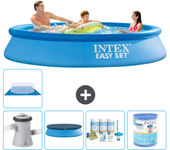 Paquete de piscina - intex - alrededor - 305x305x61 cm + accesorios a838