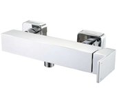 Grifo mezclador de ducha c53fx3c - incluye ducha de mano, manguera de 1,7 m y soporte mural cromado