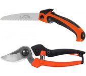 Kit iniciação de poda serrote art. 1419 e tesoura art. 323 stocker