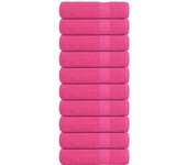 Maison exclusive - toallas de mano 10 piezas rosa 50x100 cm 360 g/m² 100% algodón