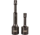 Jbm 1/2 vasos de impacto especial para tornillos spline (xzn) 2/pcs