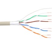 Cable de telefóno inline 8 hilos sólido 4x2x0.6mm apantallado 100m