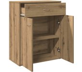 Aparador | aparador de comedor | armario de cocina de madera de ingeniería roble artisan 60x30x75 cm cfw35148