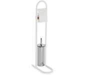 Escobilla para el baño versa blanco metal cromado (28 x 80 x 16 cm)