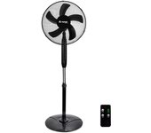 Ventilador de pie con mando 16 40cm 40w 3 velocidades airmax negro raydan home