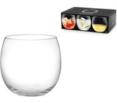 24x vasos de vidrio transparente, 320ml para vino, h&h