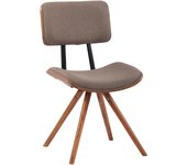 Silla delft nogal/tejido topo