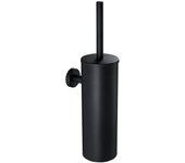 Auralum max portaescoba wc negro vertical acero inoxidable 304 tratamiento superficial cepillado mango extra largo, cepillo de baño,modelo ue