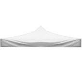 Lona de techo impermeable 2x2 blanca para cenador plegable de repuesto eg49483