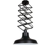 Mexlite - lámpara colgante - flex - negro - metal - ø 36cm - e27 - 7654zw
