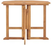 Mesa de comedor plegable para jardín madera de teca 90x90x75 cm