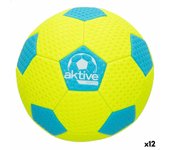 Pelota de playa aktive neon 5 pvc goma (12 unidades)
