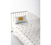 Juego de sábana cuna/maxicuna solete b 100% algodón cuna 60 cm