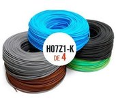 Cable eléctrico rollo 100mtrs 4 mm marrón. libre de halógeno -cpr-