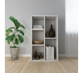 Estantería/aparador | aparador de comedor | armario de cocina contrachapada blanco brillo 50x25x80 cm cfw62244