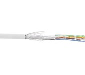 Cable de red inline sf/utp cat.5e awg26 cca pvc blanco 100m