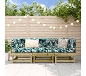 Juego de muebles de jardín 3 piezas | conjunto de comedor | conjunto de descanso madera de pino impregnada cfw921164