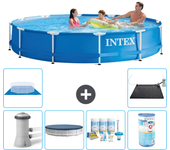 Paquete de piscina - intex - alrededor - 366x366x76 cm + accesorios a1769