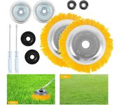 2 piezas cabezal de corte de nylon 200mm para cortacésped, herramientas de corte de jardín