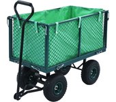 Maison exclusive - carrito de mano de jardín verde 350 kg