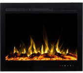 Chimenea eléctrica aflamo majestic 39 - fuego premium - de pared o empotrada - 77x63x14 cm - chimenea led decorativa con calefacción 750/1500 w