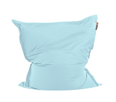 Beliani funda para puf fuzzy 180 cm 140 cm azul claro