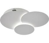 Plafón lámpara de techo color blanco. led 32w regulable. 3 tonos de luz (3000k-4000k-6000k). mando a distancia. ref 60279-3x