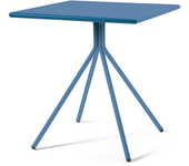 Mesa cuadrada de metal para jardín twist19 cm 70x70 75h azul claro