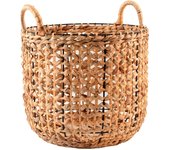 Cesta redonda con asas cm 35x29,5, marca h&h, seagrass