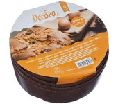 Decora, 0320165 5 forme per panettone basso da 500 g, in carta rigida di pura cellulosa, resiste a temperature di 200 °, ideale per realizzare un pan