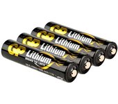 Pilas de litio primarias aaa - 4 pilas alcalinas desechables gp