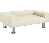 Sofá para niños | sofá de salón | sofá de descanso de terciopelo crema 70x45x26,5 cm cfw850910