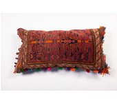 Ottoman - cojin de suelo - hecho a mano de alfombra lana afgano - pieza unica- etnico 85 largo x 55 ancho