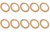 10 piezas de accesorios de bomba de anillo de goma cilíndrico para compresor de aire silencioso de aceite de 1100 w