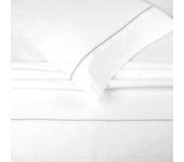 Juego de sábanas diseño 685 burrito blanco, 100% algodón ancho de 120 cm en color blanco