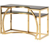 Consola inox. cristal sharjah 120x50x75 cm