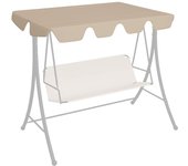 Maison exclusive - dosel de repuesto columpio de jardín beige 150/130x105/70 cm