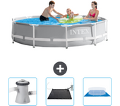 Paquete de piscina - intex - alrededor - 305x305x76 cm + accesorios cb79