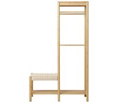 Mueble de entrada ember, bambú, marrón, epikasa
