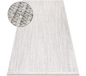 Alfombra nano fh72a melange, bucle, tejido plano gris 120x170 cm