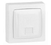 Base de teléfono rj12 blanco monoblock legrand oteo 086034