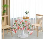 Mantel anti-nódoa con estampado de frutas rojas cuadrado 140*180cm