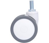Ruedas giratorias de 3 pulgadas, ruedas universales tpr con vástago roscado m12, piezas de repuesto para silla de oficina