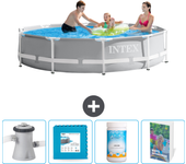 Paquete de piscina - intex - alrededor - 305x305x76 cm + accesorios cb114